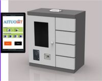 Casier de stockage intelligent mini casier portable facile à apporter support utilisation de l'alimentation pour l'affichage et le test casier à colis
