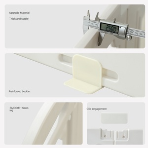 Jaula retráctil moderna para perros de interior/exterior, diseño sólido, valla gruesa de plástico ecológica para perros - Product Image 2