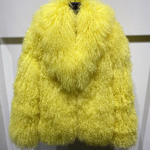 Autentico Affascinante <span class=keywords><strong>Cappotto</strong></span> in <span class=keywords><strong>Pelliccia</strong></span> Mongola, Lussuoso Soprabito in <span class=keywords><strong>Pelliccia</strong></span> d'Agnello, Giacca Spessa e Soffice <span class=keywords><strong>per</strong></span> Signore - Product Image 5