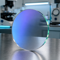 Lentille de vue simple sphérique finie en deux parties anti-lumière bleue 1.60 MR-8 HMC 70mm pour myopie, pour lunettes optiques