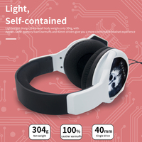Casque de jeu OEM d'usine avec annulation active du bruit et éclairage LED, étanche IPX5 pour PS5/PS4/PC