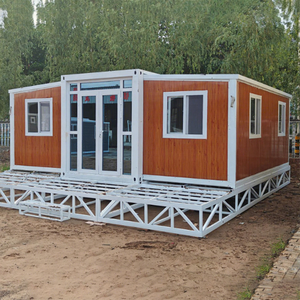 Prefabricated Tiny House Container Galvanized Steel <b>Frame</b> Contemporary Farmhouse Design <b>Grey</b> Quick Module Living Room - Product Image 1