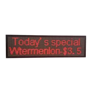 P7.62/5.0 Custom led sign single color Scrolling Text APP Control indoor Led Wall Display