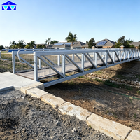 Pont flottant en acier et pont à treillis piétonnier à vendre – Conception pour jardin et espaces piétonniers