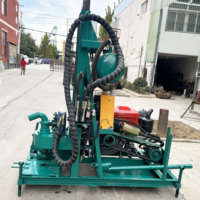 Foreuse hydraulique portable montée sur remorque pour puits d'eau, 25 CV, profondeur 150 m, alimentée au diesel