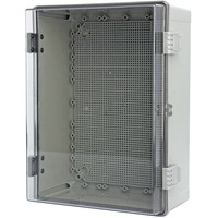 Boîte de distribution extérieure en plastique ABS étanche IP66, modèle de protection électrique avec couvercle transparent, boîte de compteur électrique 400x300x170