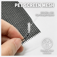 Maille pour animaux de compagnie enduite de vinyle, résistante aux rayures, imperméable, robuste, 70 % PVC 30 % polyester, vente en gros du fabricant