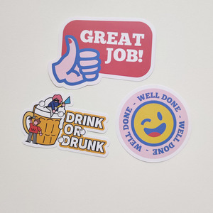 Die Cut <strong>Vinyl</strong> <strong>Adhesive</strong> PVC Logo <strong>Stickers</strong> Packaging Labels with <strong>Strong</strong> Hold - Product Image 3