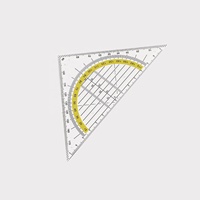 Großhandel Büro Günstiges 14 cm Winkellineal Multifunktionales Lineal-Set Dreieckiges Hochwertiges Transparentes Plastik-Dreiecklineal