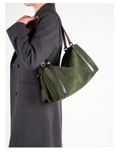 Bolso de Hombro Tipo Cubo de Cuero Genuino de Vaca Premium, Diseño Vintage Personalizado, de Alta Gama y Versátil para Mujer, Tendencia 2026 - Product Image 3