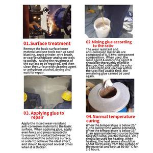 Adesivo Epossidico Industriale Resistente alle Alte Temperature e all'Usura, a Caldo con Particelle Grandi e Piccole, Principalmente Utilizzato nell'Imballaggio - Product Image 4