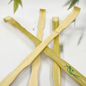 Rascador de espalda de bambú natural con forma de orquídea, un rascador de espalda multifuncional extendido para un fácil alivio de la espalda. - Product Image 5