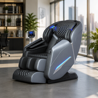 Silla de Masaje Portátil 3D de Alta Gama con Calefacción, Múltiples Configuraciones de Gravedad Cero, 6 Programas Automáticos, Masaje Inteligente para la Espalda