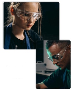 نظارات أمان للأطفال للطلاب مضادة للضباب مضادة للخدش ومقاومة للغبار ومقاومة للرذاذ من البولي كربونات شفافة متوافقة مع CE <span class=keywords><strong>ANSI</strong></span> - Product Image 3