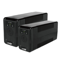 Onduleur interactif en ligne 800VA 480W avec batterie au plomb scellée 12V 9Ah intégrée, LED, LCD en option, USB, RS232 pour PC personnel