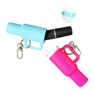 Porte-clés mini-gobelet en plastique durable avec compartiment pour baume à lèvres, style Ice <span class=keywords><strong>Boss</strong></span> - Product Image 1