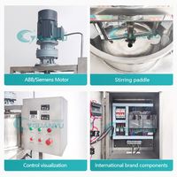 Mélangeur Cosmétique, Agitateur, Cuve de Mélange, Machine à Chauffage Électrique, Mélangeur de Shampooing, Savon Liquide, Machine à Fabriquer des Détergents