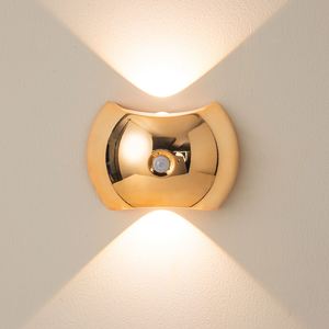 Lampe murale LED magnétique de style européen et américain en ABS avec détection de mouvement pour intérieur, escalier, chambre, hôtel, chevet - Product Image 1