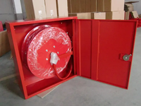 Armoire de rangement pour enrouleur de tuyau d'incendie Jinkai avec serrure, en acier au carbone et acier inoxydable, revêtement en poudre, équipement de lutte contre l'incendie