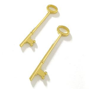 Cadeau personnalisé brillant or 3d squelette clés ornements hôtel souvenir magique forme de clé porte-clés hôtel Llavero pour cadeau - Product Image 2