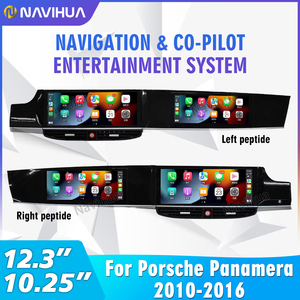 NaviHuaデュアルスクリーン<span class=keywords><strong>Android</strong></span>メディアCarplayマルチメディアプレーヤーナビゲーションGPSカーラジオポルシェパナメーラ20112016のアップグレード - Product Image 2