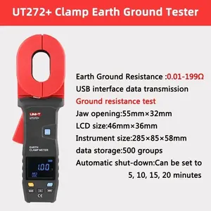 Testeur de résistance de terre à pince UNI-T UT272+/UT273+/UT275+ et mesureur de courant de fuite à la terre pour systèmes électriques - Product Image 6
