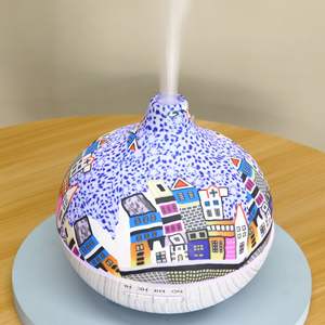 Humidificateur d'huiles essentielles en forme de tulipe personnalisable en usine avec veilleuse LED et contrôle tactile pour la maison (moins de 10 m²) - Product Image 2