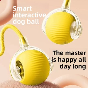 Jouet pour chat et chien avec balle en ABS à attacher à <span class=keywords><strong>la</strong></span> laisse, pour nettoyer les dents et garantir <span class=keywords><strong>la</strong></span> sécurité - Jouet <span class=keywords><strong>anti</strong></span>-ennui pour animaux de compagnie - Product Image 1