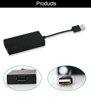 Reproductor de DVD para Auto con CarPlay Inalámbrico/Android Auto, Dongle USB Smart Link para Reproductor de Navegación Android, Mirrorlink