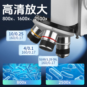 Eyebre Microscope 800x 1600x 2500x Biological Observation For Kids To University Students - Product Image 3