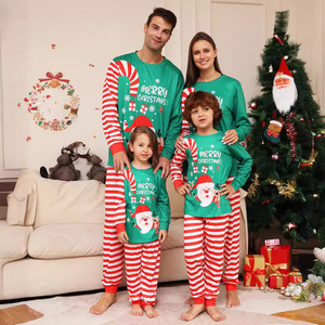 Parent Child <b>Christmas</b> <b>Pajamas</b> Set Long Sleeve Printed Xmas Family Matching Sleepwear Soft Home Clothes For Holiday - Product Image 1