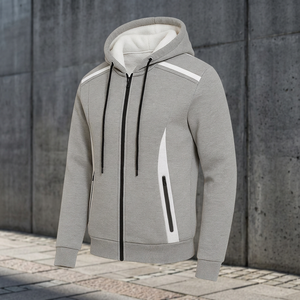 ROCK – Blouson d'hiver pour homme, écologique, anti-plis, anti-boulochage, anti-rétrécissement, doublé polaire Sherpa, à capuche, en polyester/coton, réfléchissant - Product Image 3