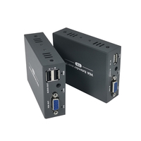 Personalización 200m Vga Extender a Utp Over Cat6 200m Vga Extender Utp Cable con conector de audio
