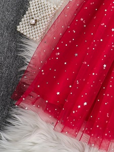 2025 gran oferta Boutique niñas tutú falda tul baile tutú capas tul falda moda rojo tutú con <span class=keywords><strong>estrellas</strong></span> - Product Image 4
