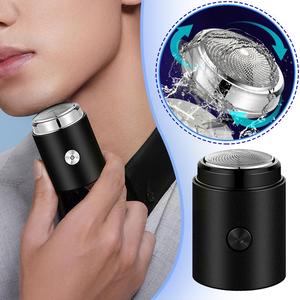 Portable Electric Shaver Men's Mini Travel Beard Razor Shaving Machine Wet-Dry Dual Use Washable Man Rechargeable Razors Trimmer - Product Image 1