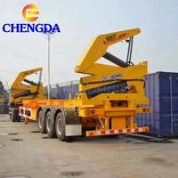 2 3 Essieux 4 Essieux 20FT 40 Feet Container Loader Side Loader 37Tons Crane Side Lifter Semi Trailer à vendre