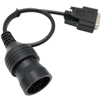 Câble de communication de diagnostic 6 broches avec connecteur DB, adaptateur de service pour l'entretien des équipements, compatible Caterpillar