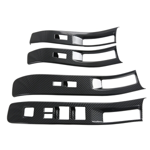 Kit de revêtement intérieur de voiture en fibre de carbone pour interrupteurs de fenêtre, levier de vitesses et aérateurs de climatisation, accessoires automobiles 2021-2024 - Product Image 2