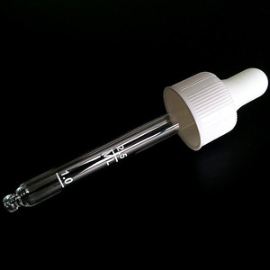 หลอดหยดแก้วเทียนจิง 2.5 มล. พร้อมหัวยางสำหรับใช้กับน้ำมันหอมระเหย - Product Image 1
