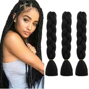 Alta calidad 24 pulgadas 100g African Jumbo Attachment Trenzado Suministros para el cabello