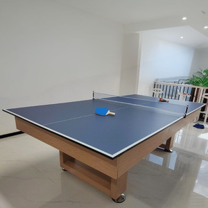 Tùy Chỉnh Kích Thước Chuyên Nghiệp 7/8/9ft 3 Trong 1 Đa-Trò Chơi Bàn-Cho Hồ Bơi Bida Ping Pong & Ăn Uống Gỗ Hàng Đầu Rắn Gỗ Chân - Product Image 1
