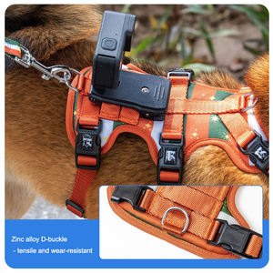 Ensemble de <span class=keywords><strong>harnais</strong></span> pour chien No Escape - Collier de sécurité réglable et laisse avec support pour caméra d'action, équipement pour animaux de compagnie de qualité supérieure - Product Image 4