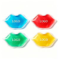 Pack de glace liquide en forme de gel à lèvres doré réutilisable haut de gamme pour les douleurs du visage