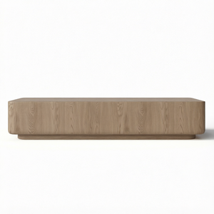 Mesa de Centro de Madera Maciza Estilo Antiguo Wabi-Sabi para Sala de Estar, Duradera, Ecológica, Hecha a Mano, Mueble para el Hogar, Panel de Color Natural - Product Image 1