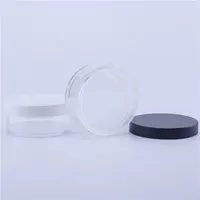 50グラムPlastic Loose Powder JarとSifter Black Cap Empty Cosmetic Container Makeup Compact Portable Loose Powder Box