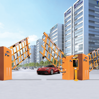 Barrière de circulation tout-en-un avec reconnaissance de plaques d'immatriculation et moteur DC, pour entrée de parking d'usine sans surveillance