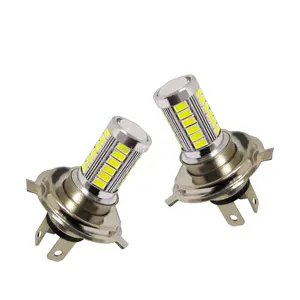 Car LED Headlight H4 High Low Beam 5730 Chip 33 SMD bulb Front Fog Light Bulb High Beam Low Beam Car Fog Lamp 6000k white