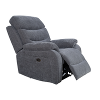 Fauteuil inclinable électrique en tissu gris foncé, canapé inclinable simple avec repose-pieds pour salon, chambre à coucher, meubles de maison