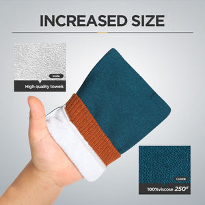 Guanto da bagno Spa esfoliante turco di grandi dimensioni 100% viscosa marocco Hammam Kessa Scrub Mitt - Product Image 2