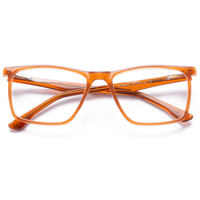 Monture de lunettes rectangulaire classique Elan Optical RD26053 à prix abordable, monture complète unisexe en acétate, lunettes optiques écologiques